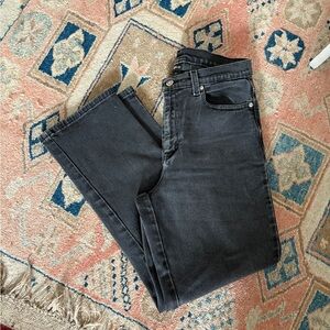 Vintage 90s black high rise straight leg jeans